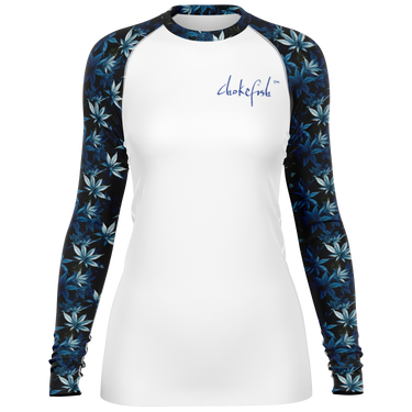 Chokefish™ Long Sleeve Rashguard Cannabis Woman's Shirt-005